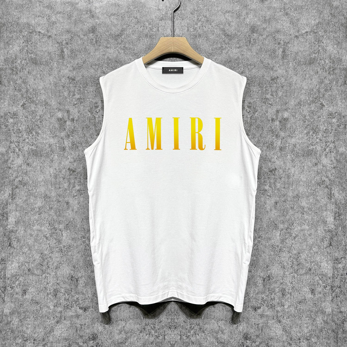 Amiri tank top gradient simple letter printing