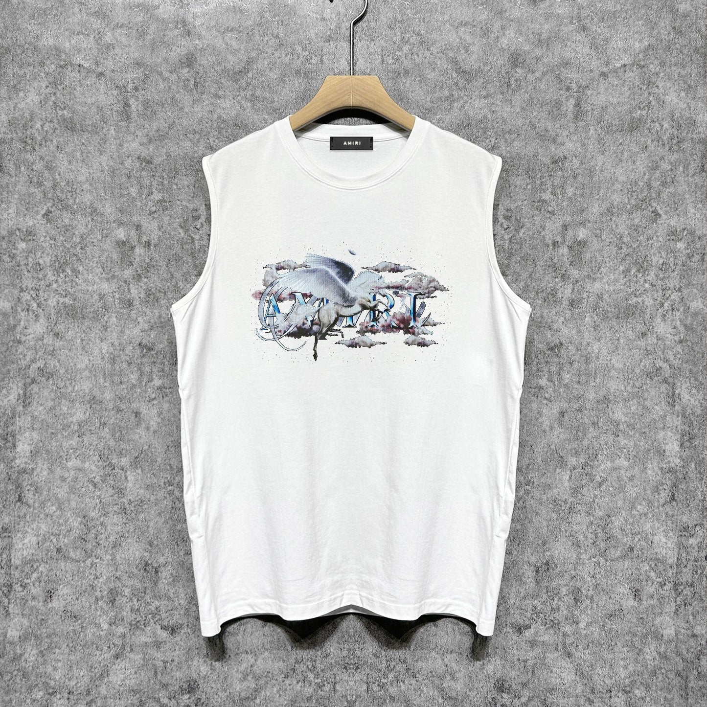 Amiri tank top caiyun pegasus printing