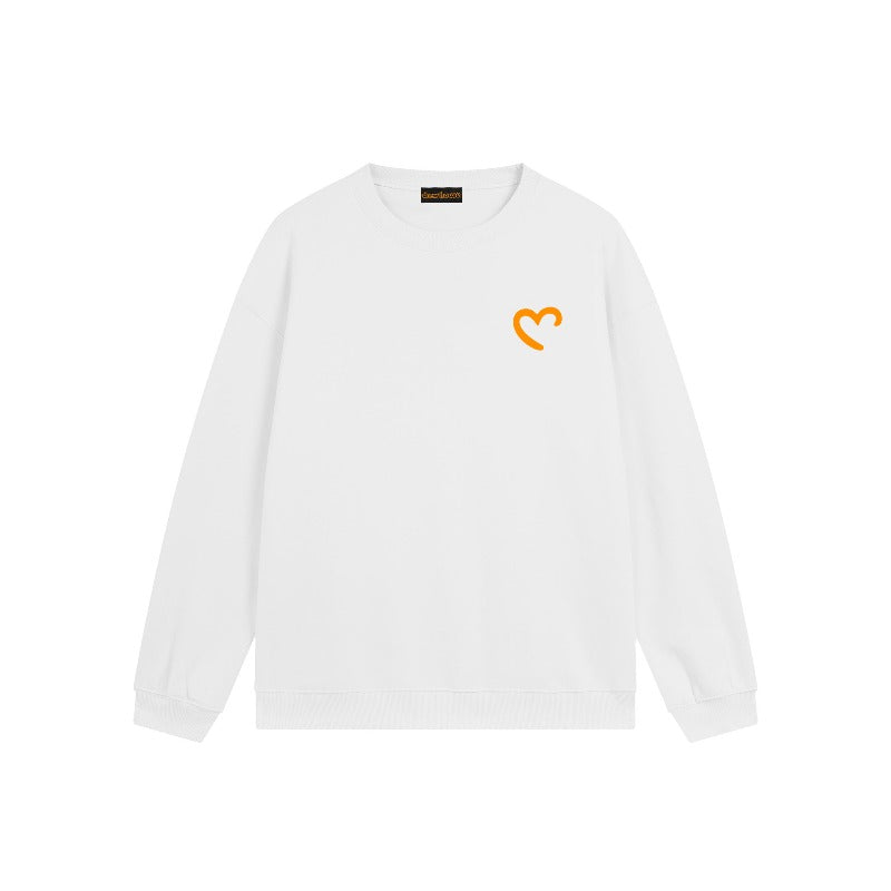 Drew house hoodie fall and winter d@ew incomplete heart pattern round neck pullover sweatshirt