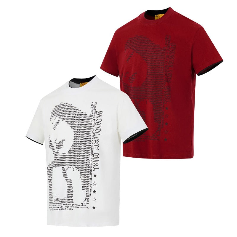 Men's t-shirt: wt american street style, unisex, premium feel, summer creative character design, men's crew neck, slim fit, short sleeve t-shirt