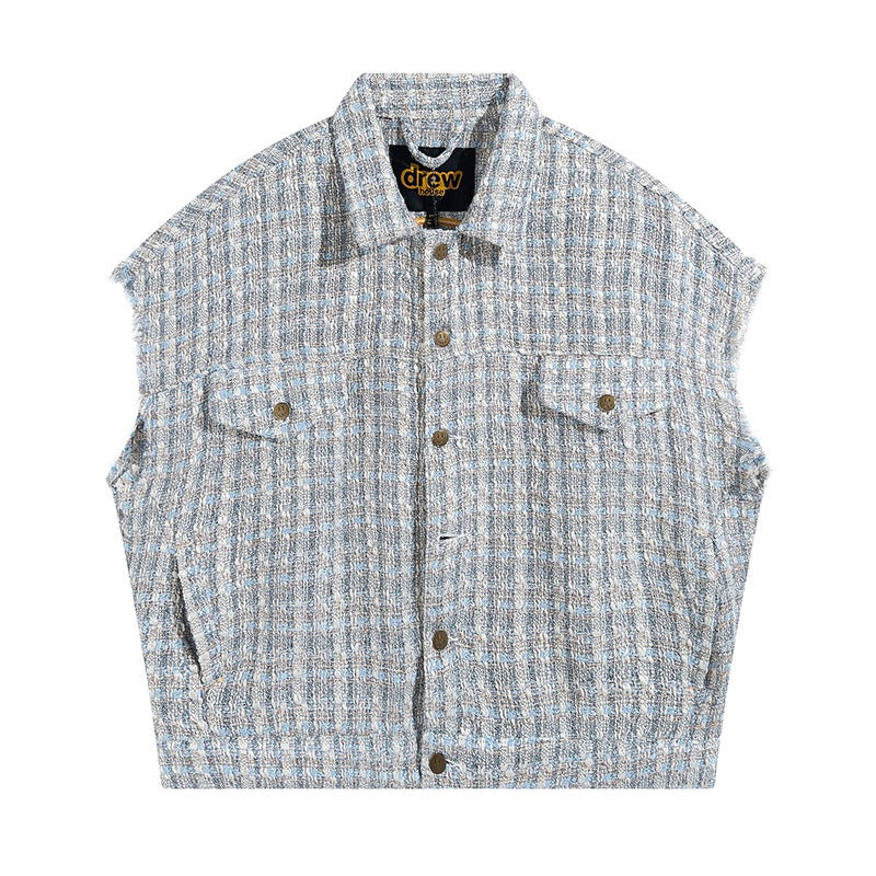 Drew house jacket early autumn d@ew tweed lapel tweed styleflap pocket pantsvest