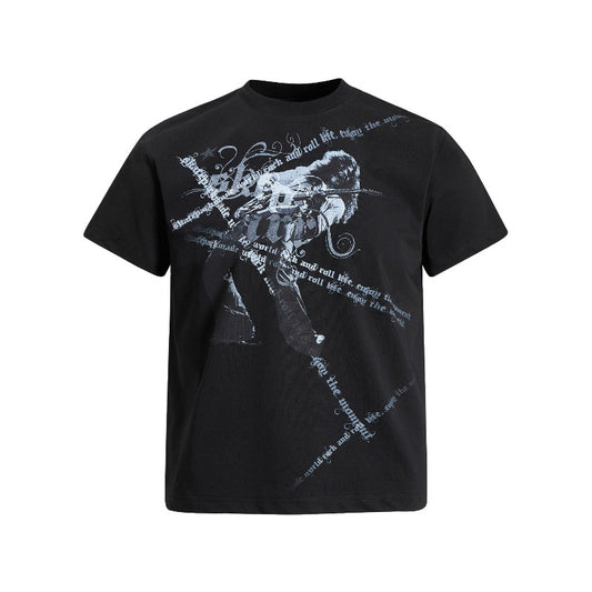 Men's t-shirt - american retro unisex solona cool abstract pattern design - men's high street slim fit short sleeve tee