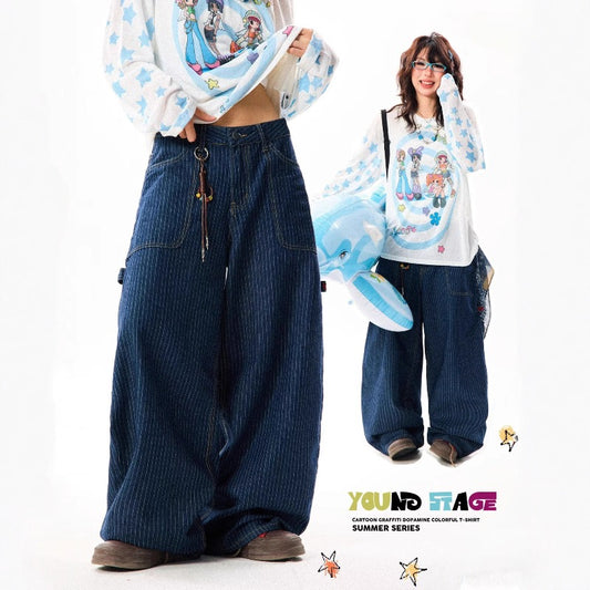 Women jeans retrostripes women loose
