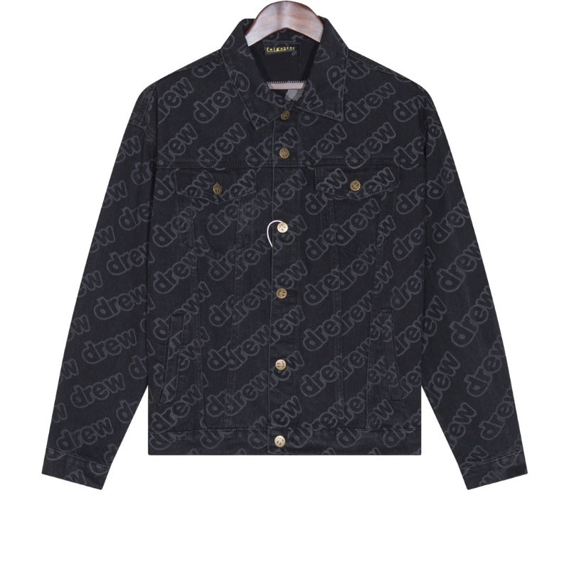 Drew house jacket spring & fall d@ew full printed barrage letterprintingjacketoutwear