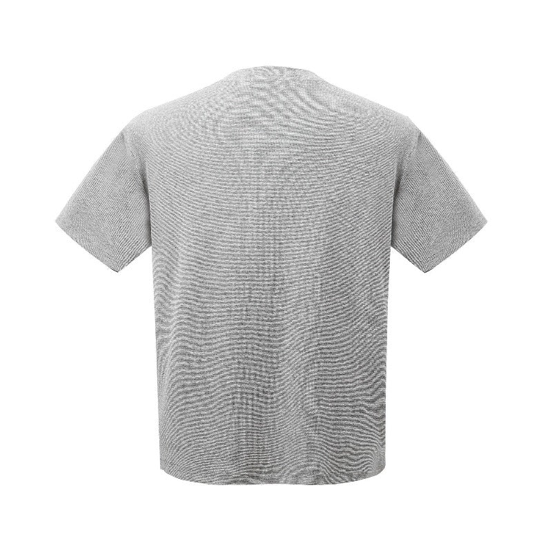 Men t shirt k american retro deconstructed classy street trend fake two-piece design men's short wide cleanfit short sleeve t-shirt