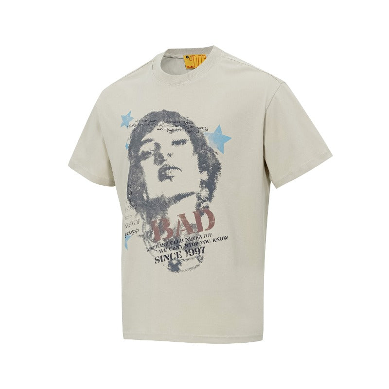Men's t-shirt: wt american street style, unisex, premium feel, summer creative painting character design, men's loose fit short sleeve t-shirt