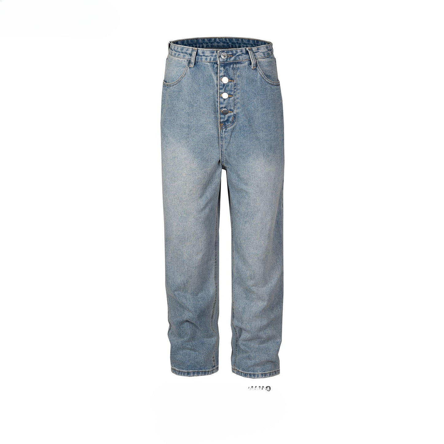 MIJKO Men's Vintage Pants MIJKO Washing Water Old Men's and Women's Jeans