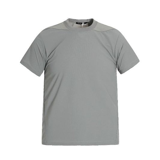 Men t shirt american street patchwork niche style deconstructed cool neutralclassysense design men's fitted short-sleeved t-shirt
