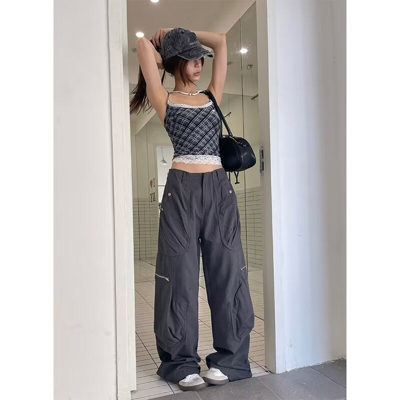 Women jeans elastic high waist summer loose