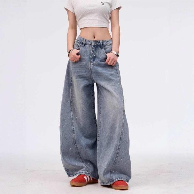 Women jeans high waistloose scimitar pants