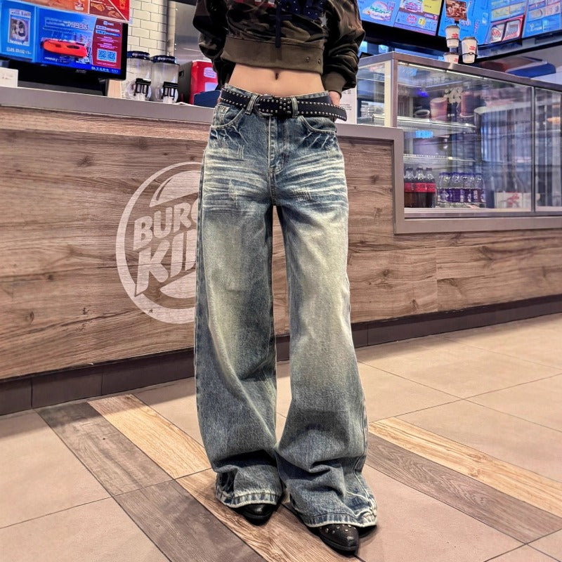 Women jeans retro women loose
