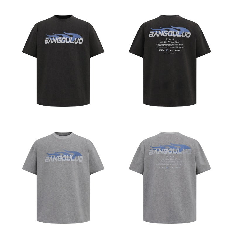 Men's t-shirt - american streetwear style, summer unisex, premium minimalist logo design, men's relaxed fit short sleeve tee