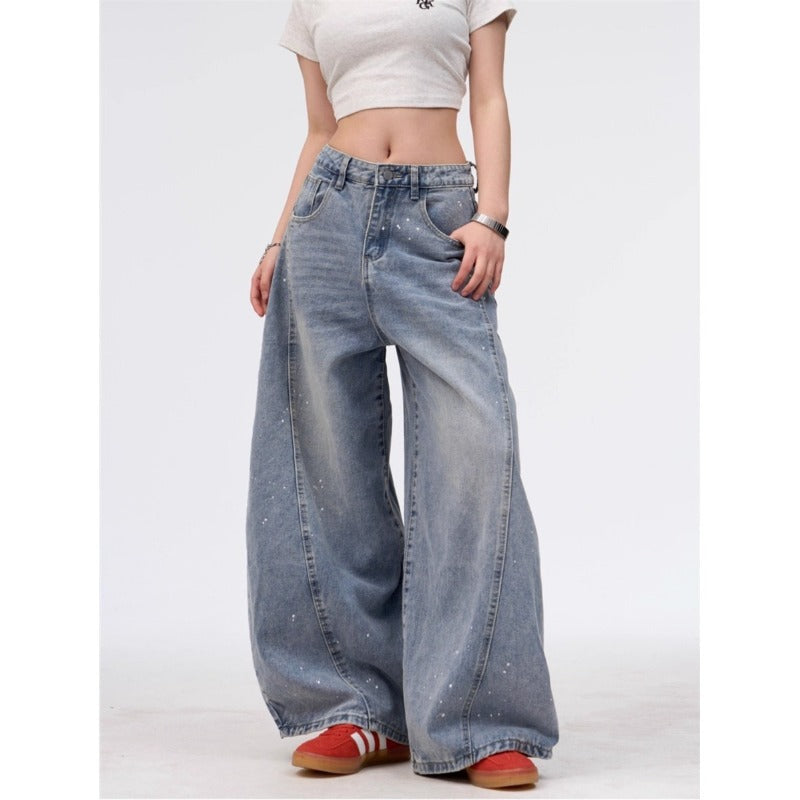 Women jeans high waistloose scimitar pants