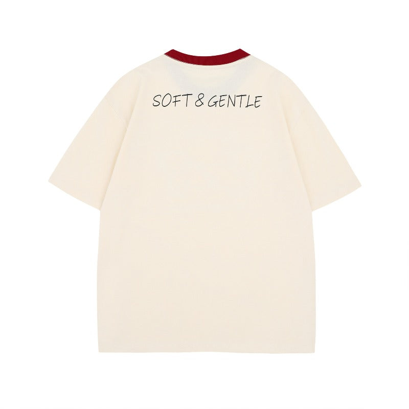 Men's t-shirt - american street style, summer, unisex, premium feel, fun cartoon graphic design, men's loose fit short sleeve tee