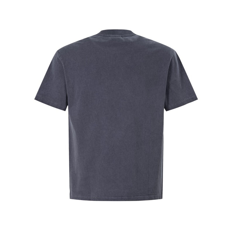 Men's t-shirt - american summer street style, distressed wash, star design, premium fit short sleeve tee