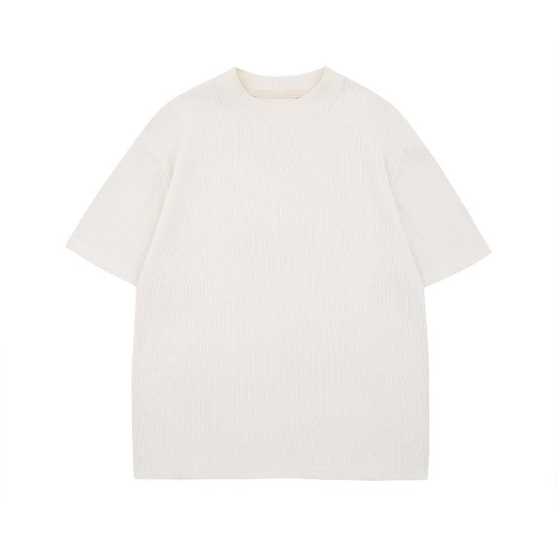 Men t shirt mankun american retrosummer street trendyclassy knittingeasiest for match designloose round neck short sleeve t-shirt