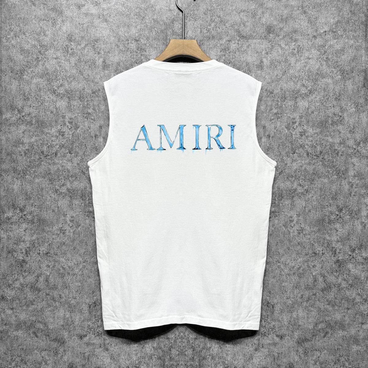 Amiri tank top splash paint simple letterprinting
