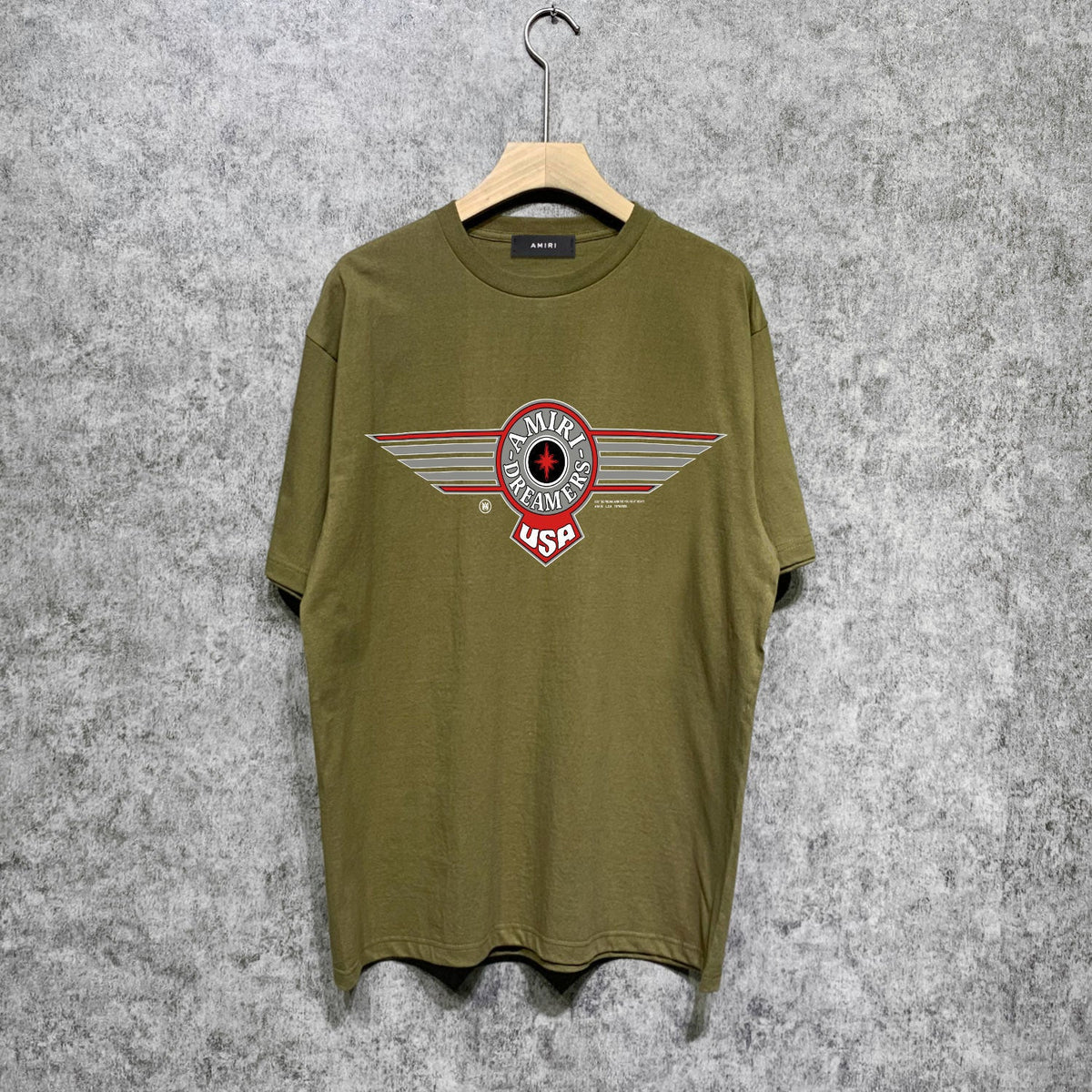 Amiri t shirts flying eagle wings chapter printing short sleeve