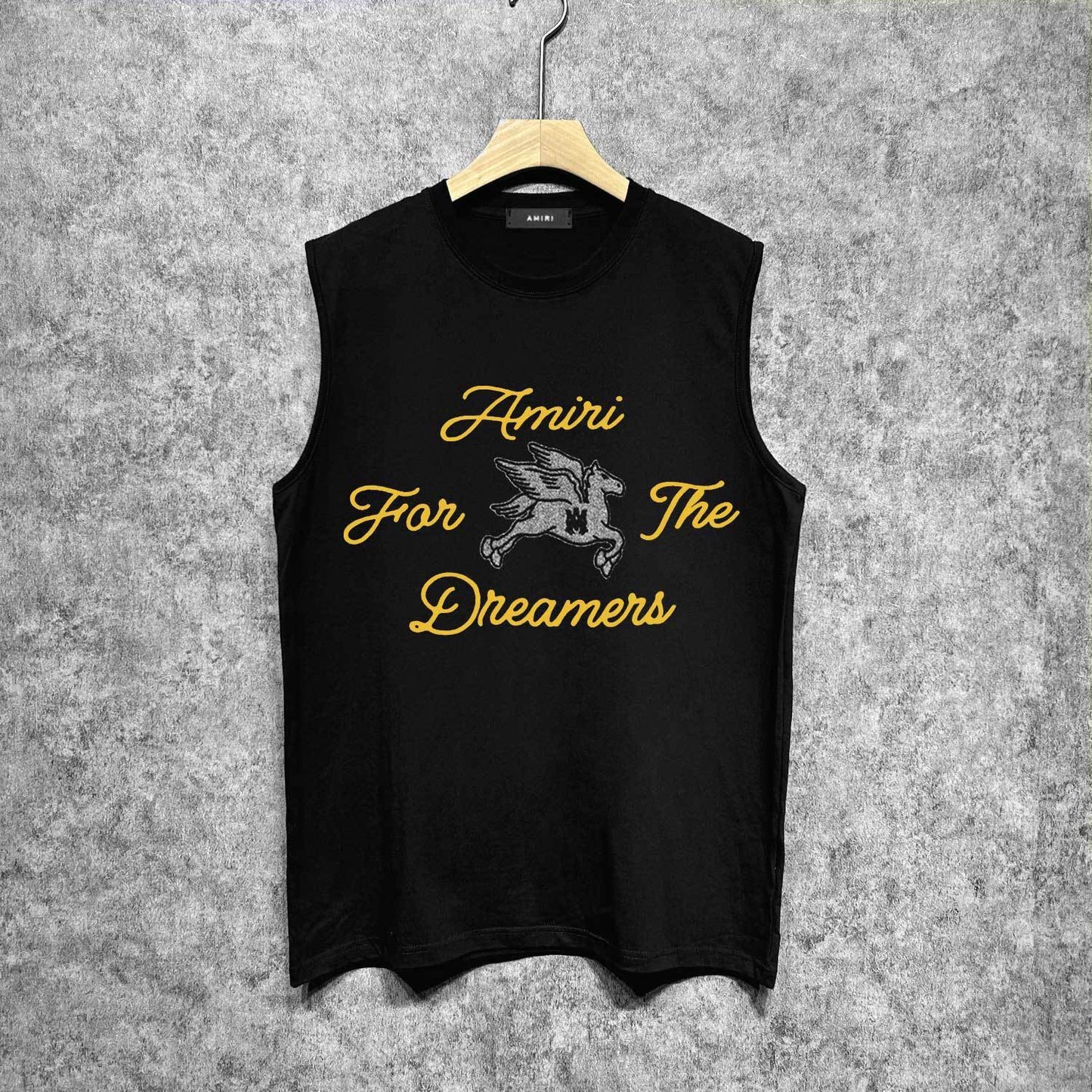 Amiri tank top pegasus printing