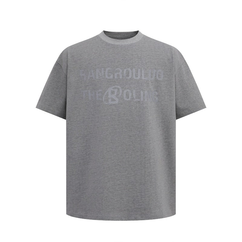 Men's t-shirt - american streetwear style, summer unisex, premium logo letter design, men's loose fit short sleeve tee