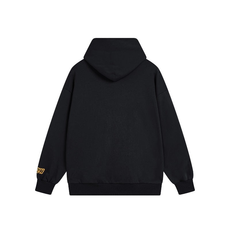 Drew house hoodie fall and winter d@ew embroiderletter pattern fleece-lined hooded sweatshirt