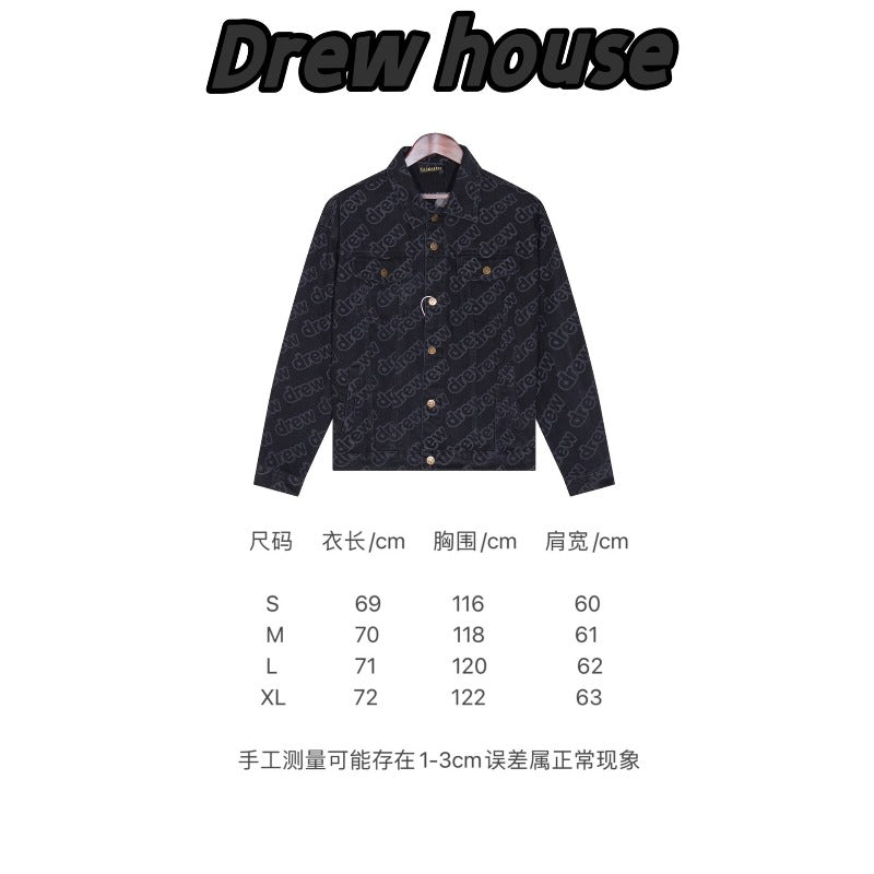 Drew house jacket spring & fall d@ew full printed barrage letterprintingjacketoutwear