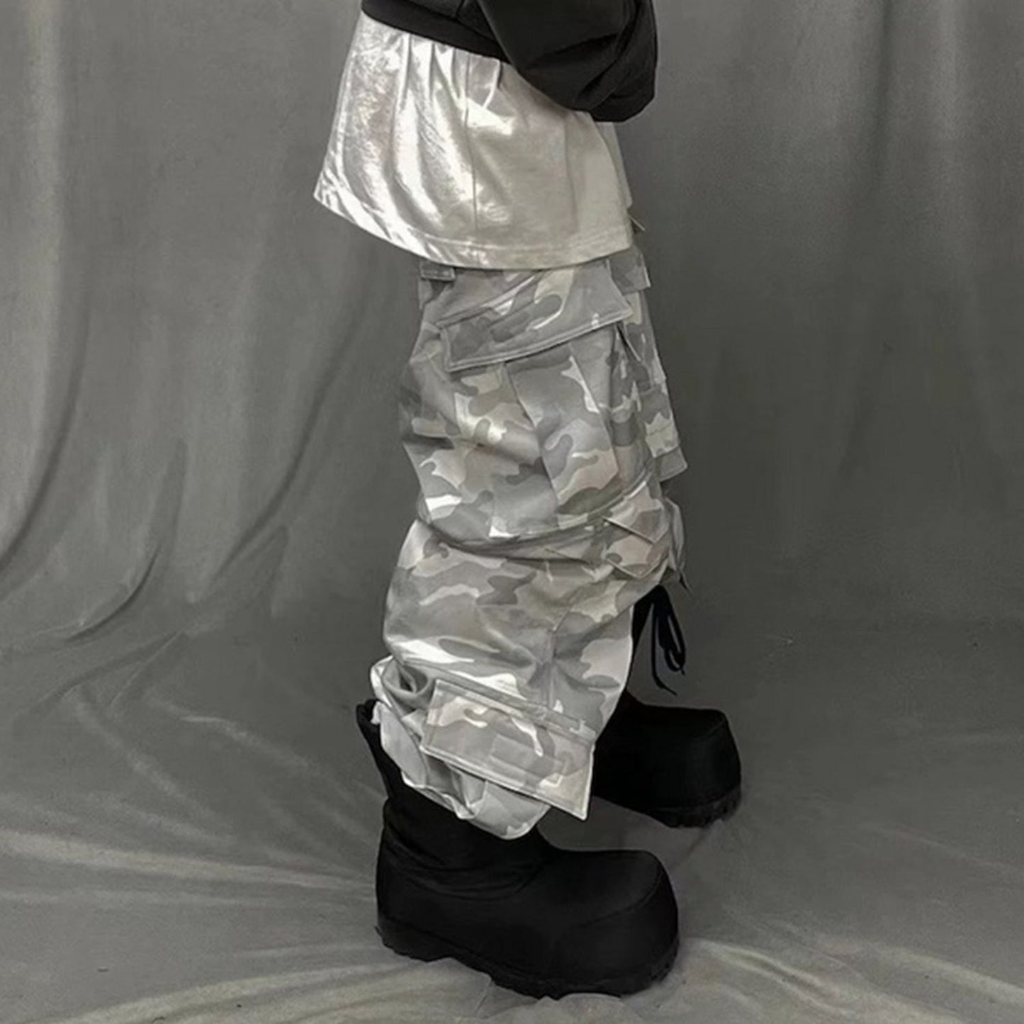 MIJKO Men's Vintage Pants MIJKO Men's Women's Casual Pants Camouflage Overalls