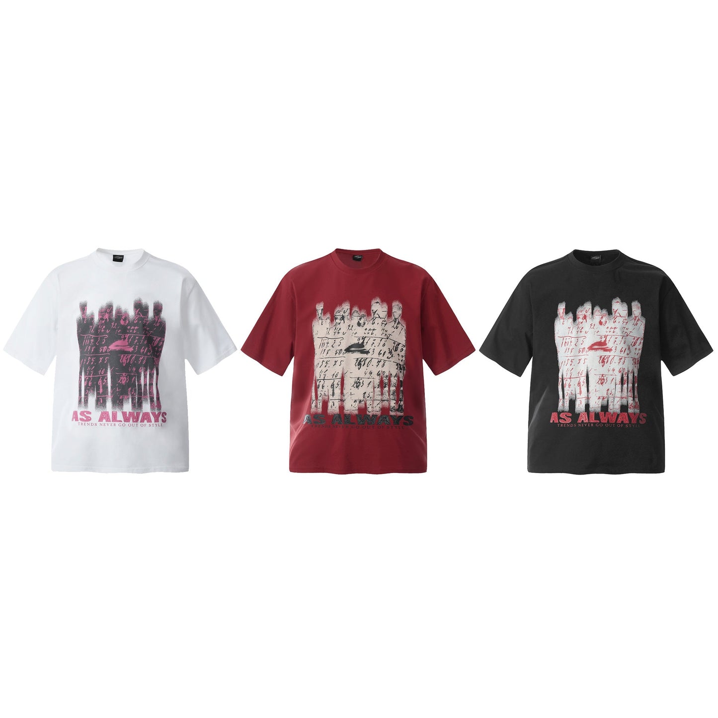 Unisex T-shirts Painting Design Loose T-shirts