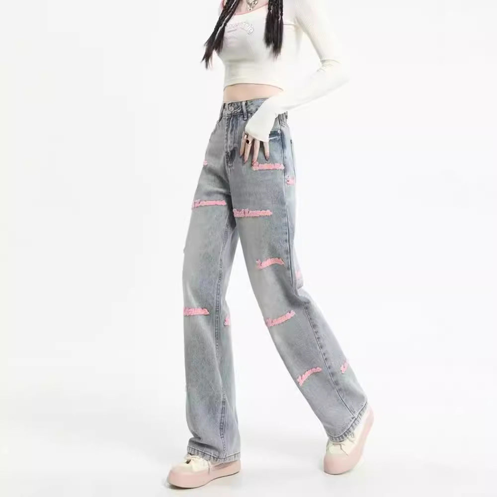 Women jeans high waistretroloose