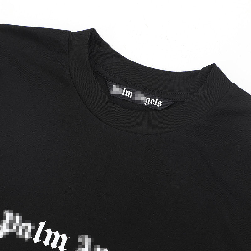 Palm Angels T Shirts Simple Letter Print Short Sleeve T-Shirt