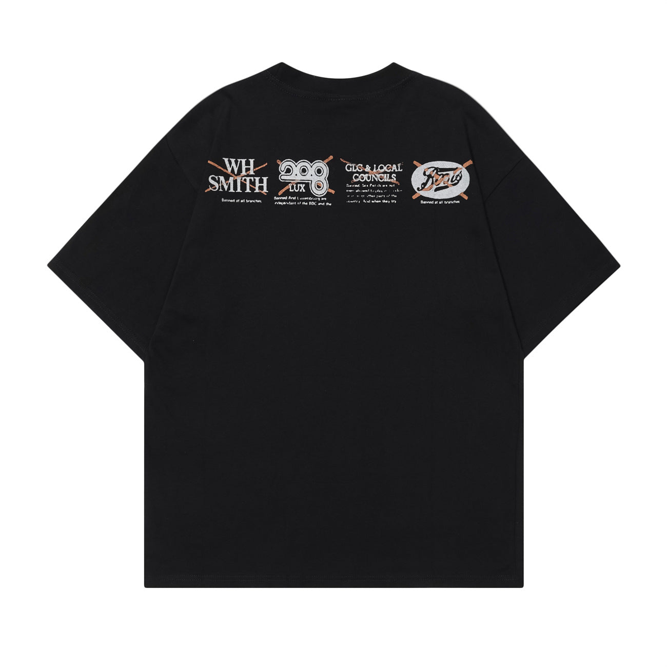 Unisex T-shirts Summer Men's and Women's Street Vintage Loose Short Sleeve T-Shirt