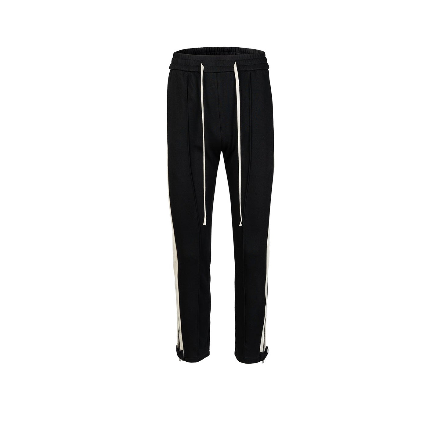 MIJKO Men's Vintage Pants MIJKO Men's Women's Splicing Trousers Wide-footed Slim-fit Sports Casual Pants