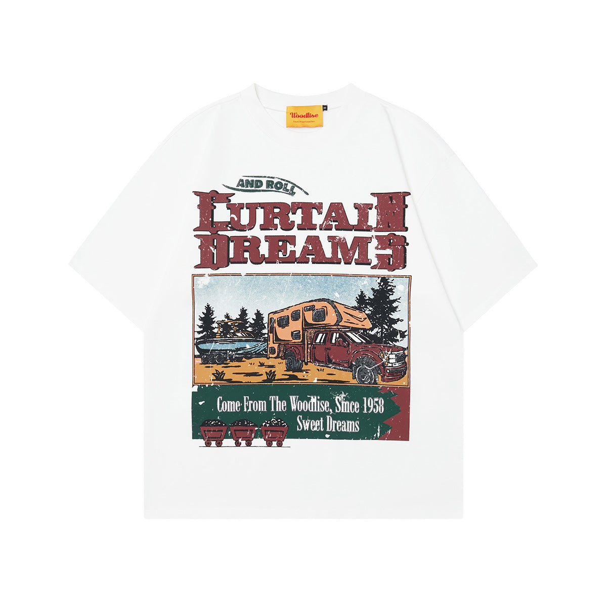 Unisex T-shirts Summer Painting Cartoon Pattern Men's Loose Short Sleeve T-Shirt