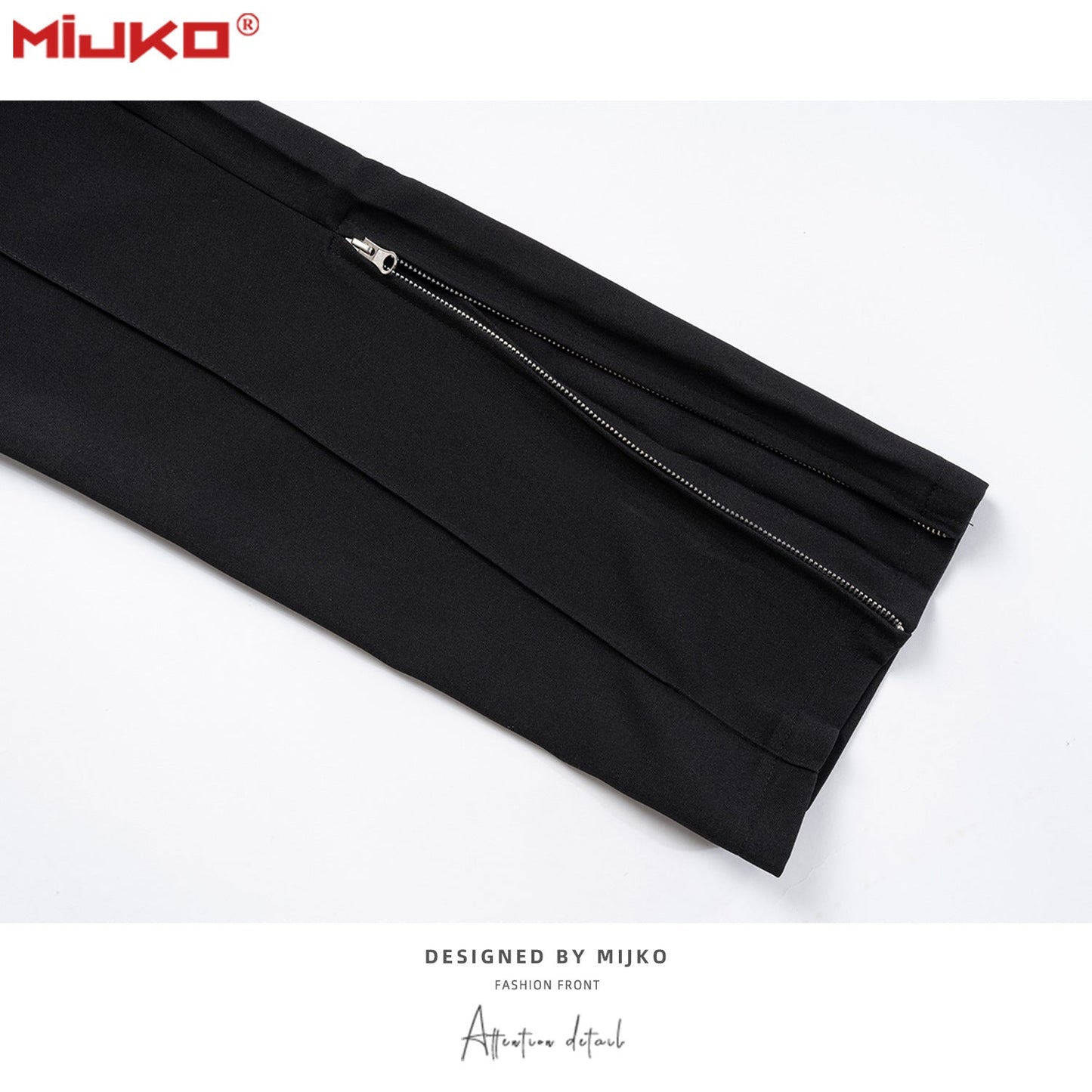 MIJKO Mens Vintage Pants Wide-footed Flared Pants Trousers