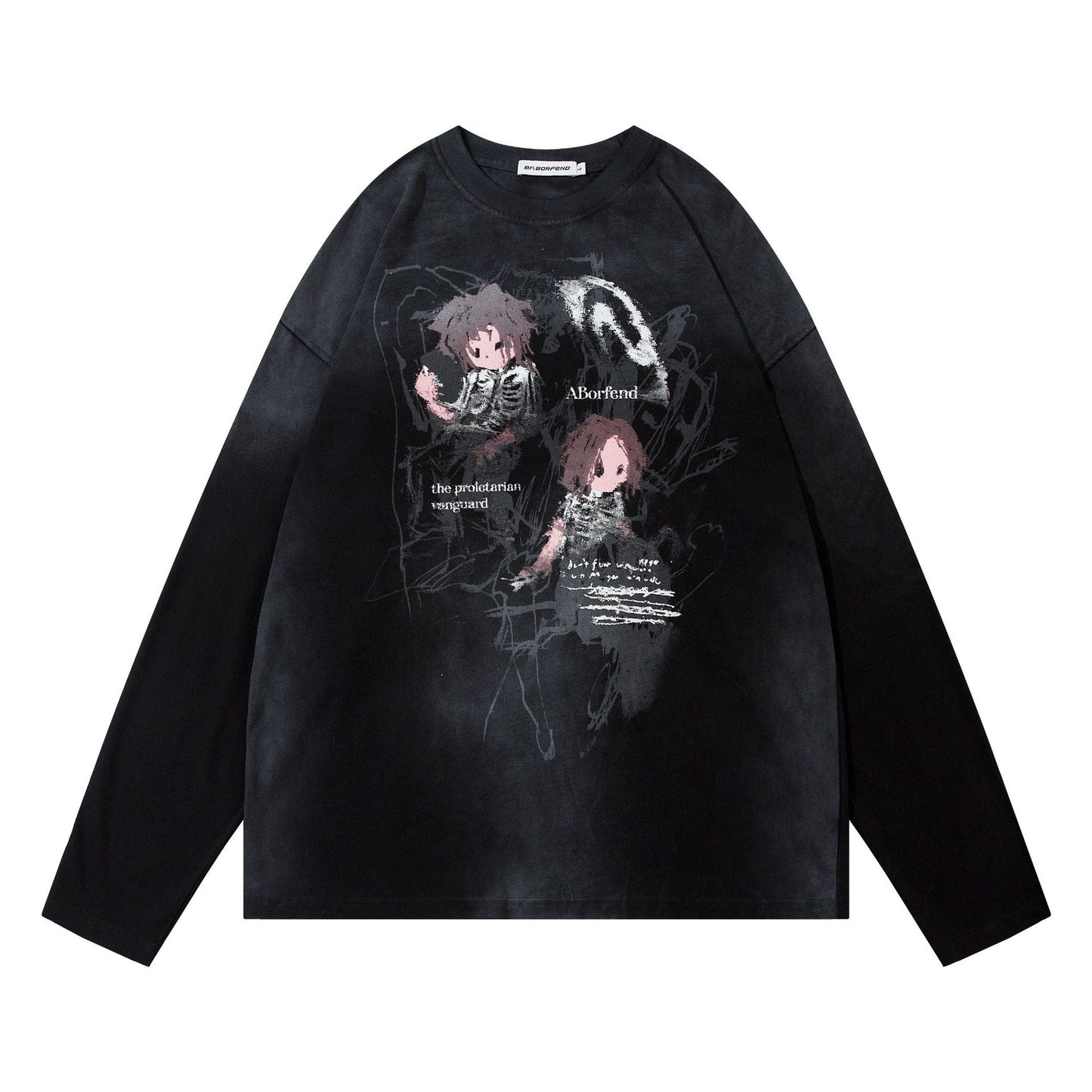 Unisex T-shirts Autumn Loose Long Sleeve T-Shirt