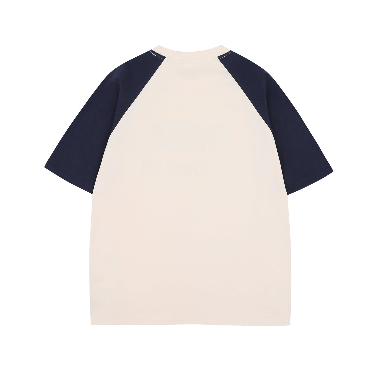 Unisex T-shirts Summer Men's and Women's Splicing Letter Pattern Short Sleeve T-Shirts