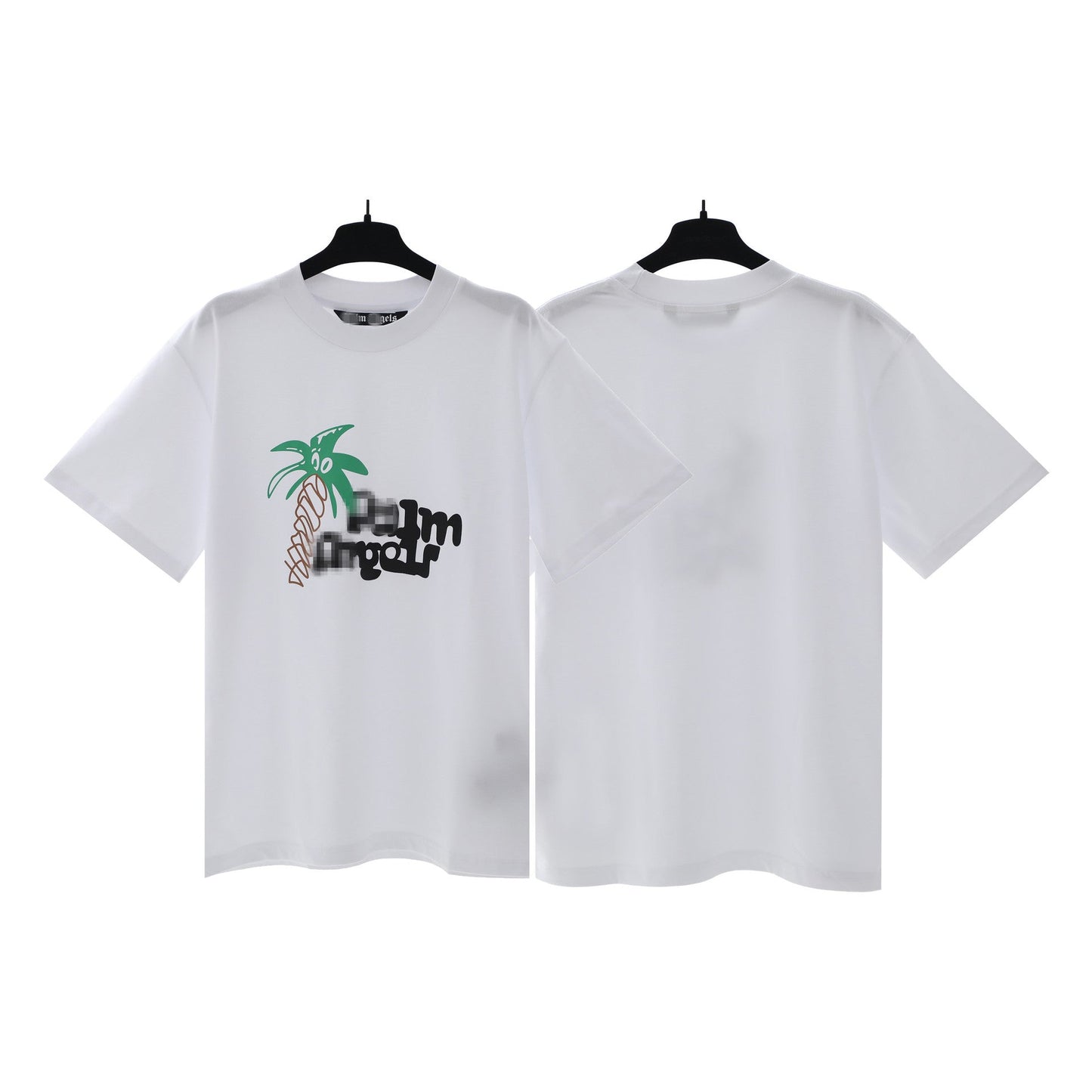 Palm Angels T Shirts Coconut Letter Logo Short Sleeve T-Shirt