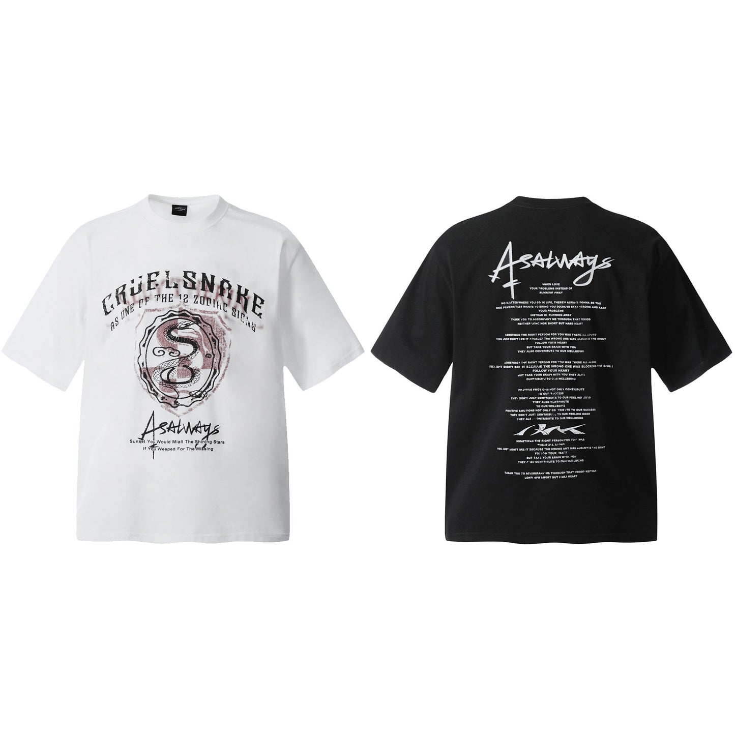 Unisex T-shirts Summer Men's Loose Crew Neck Short Sleeve T-Shirt