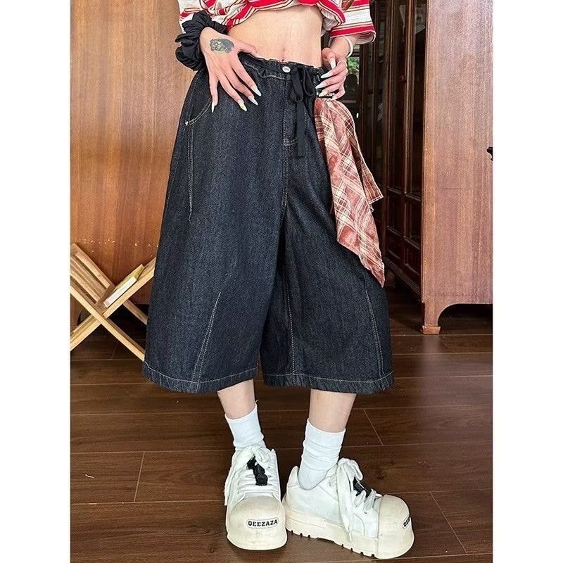 Women's Jeans Retro Women's Loose Cropped Pants