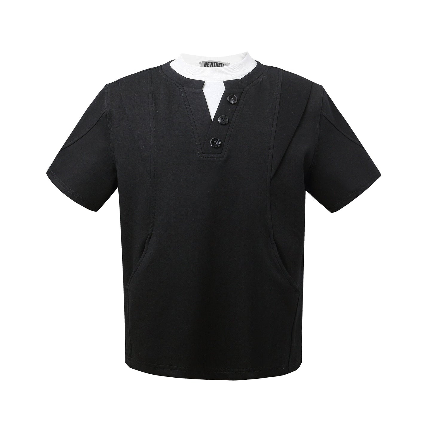 Unisex T-shirts fake two high-end space cotton T-shirts