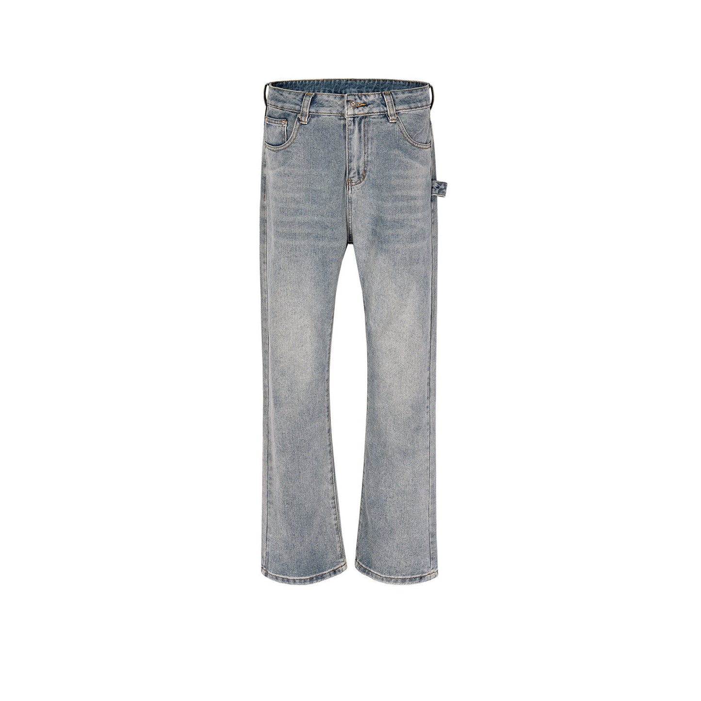 MIJKO Men's Vintage Pants MIJKO Men's Women's Wash Water Old Micro-wide-footed Jeans