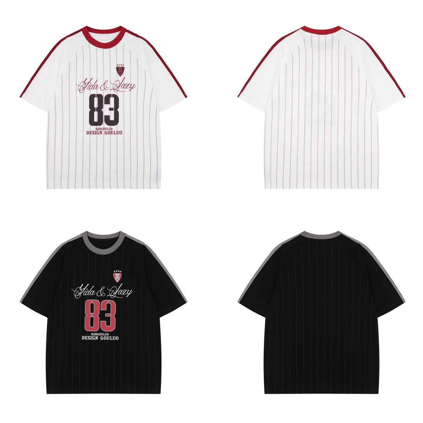 Unisex T-shirts Premium  Sports Jersey Design Loose T-shirts