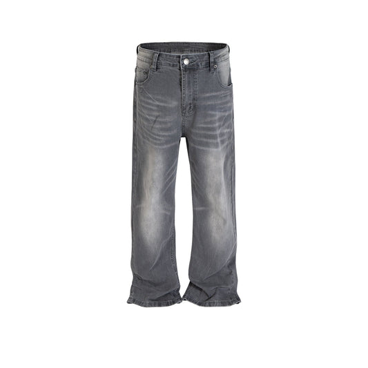 MIJKO Men's Vintage Pants MIJKO Washed Old Trousers Men's and Women's Jeans
