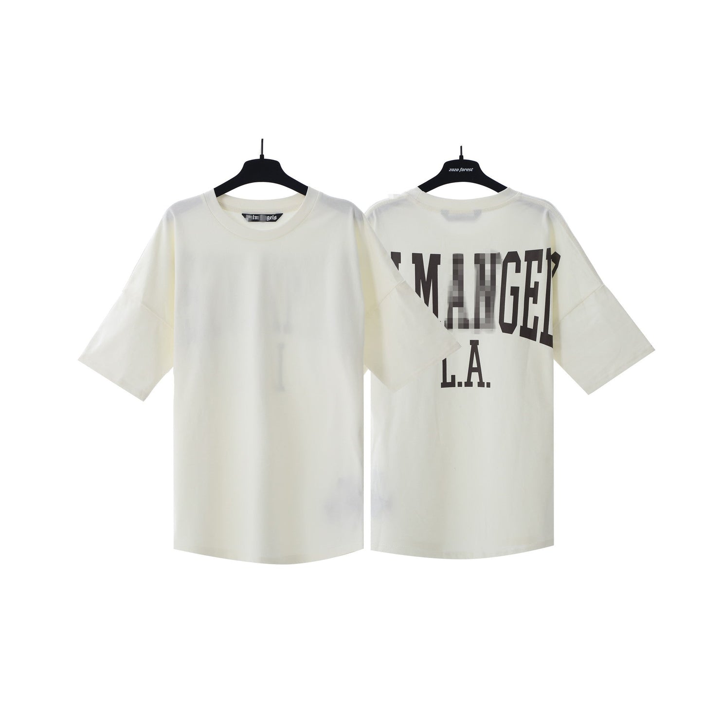 Palm Angels T Shirts Alphabet Slogan Printed Short Sleeve T-Shirt