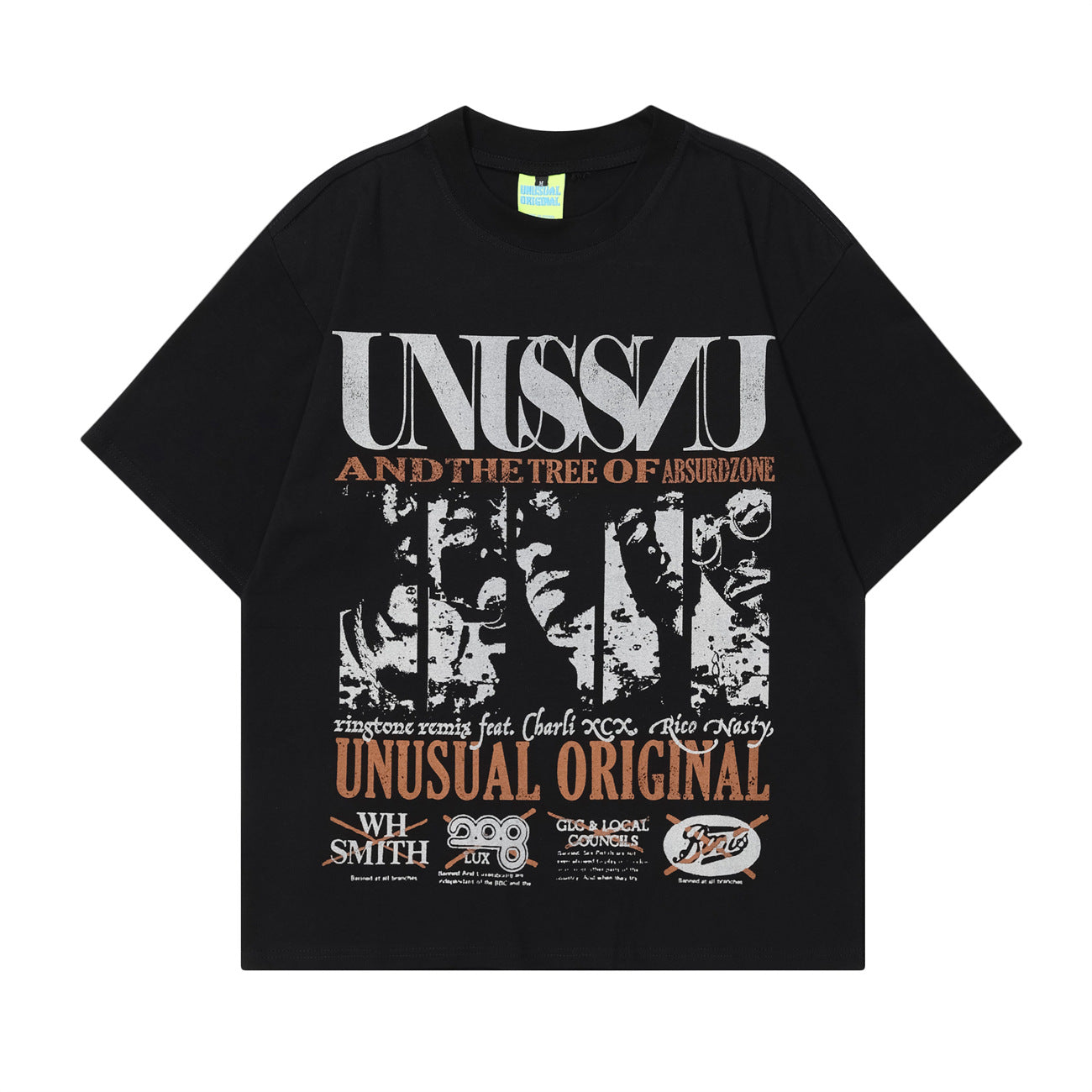 Unisex T-shirts Summer Men's and Women's Street Vintage Loose Short Sleeve T-Shirt