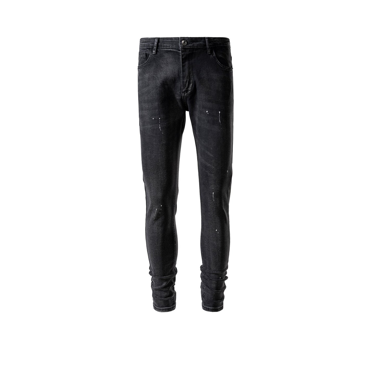 MIJKO Men's Vintage Pants MIJKO Men's Women's Spring and Summer Washing Water Old Slim-fit Jeans