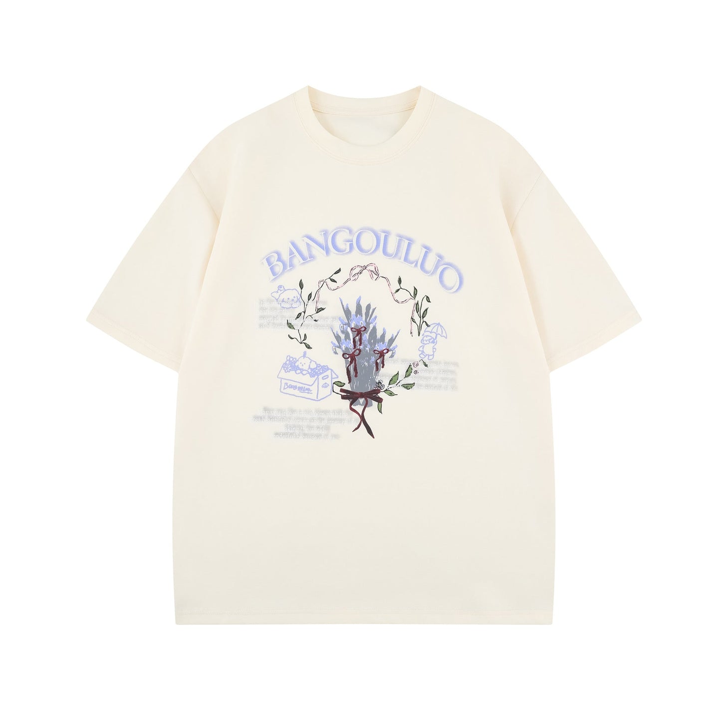 Unisex T-shirts Simple Premium Flower Pattern Design T-Shirts