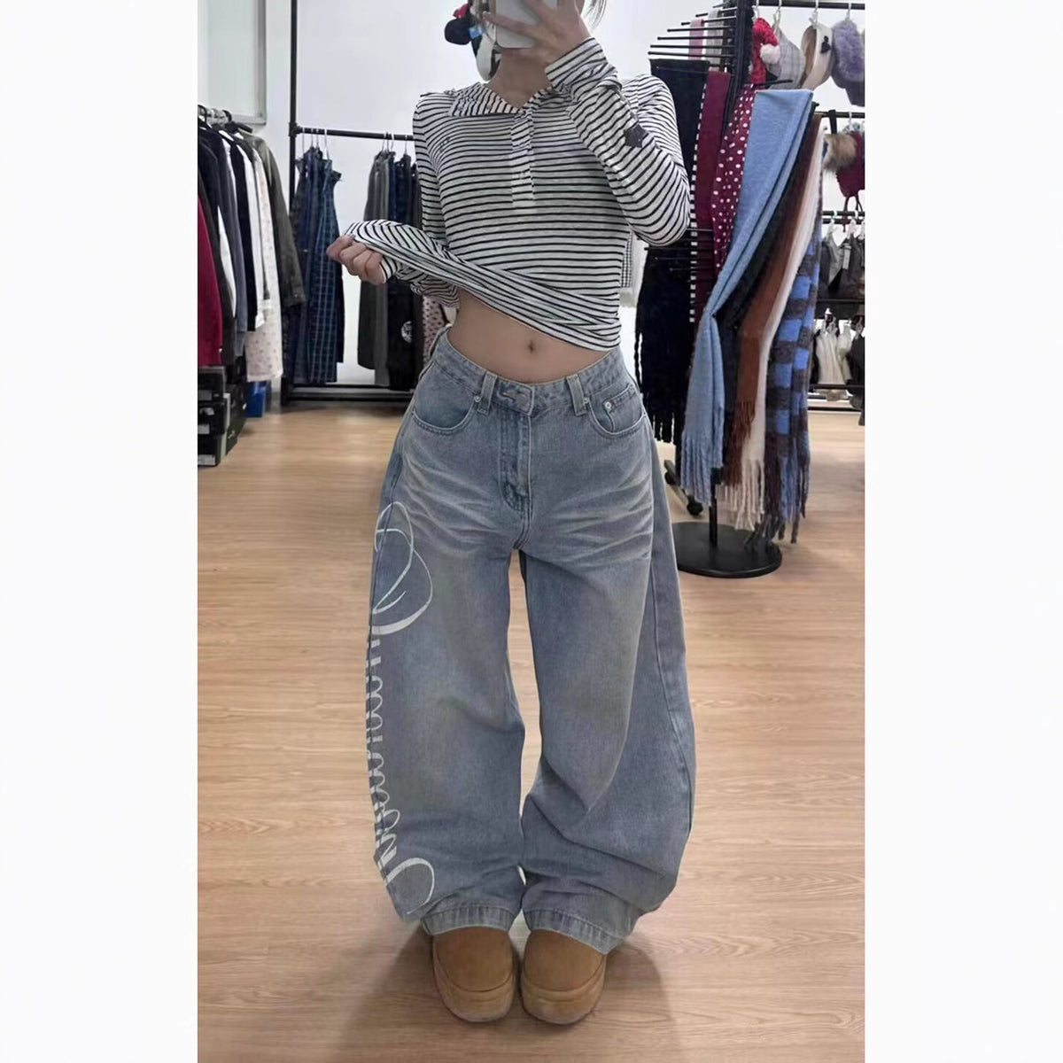 Women jeans loose