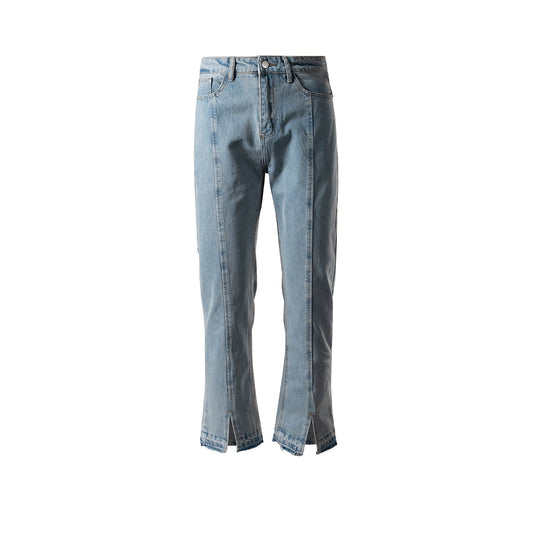 MIJKO Men's Vintage Pants MIJKO Men's Women's Split Split Pants Pants Jeans