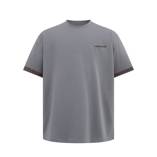 Unisex T-shirts Summer Embroidery Men's Loose Short Sleeve T-Shirt